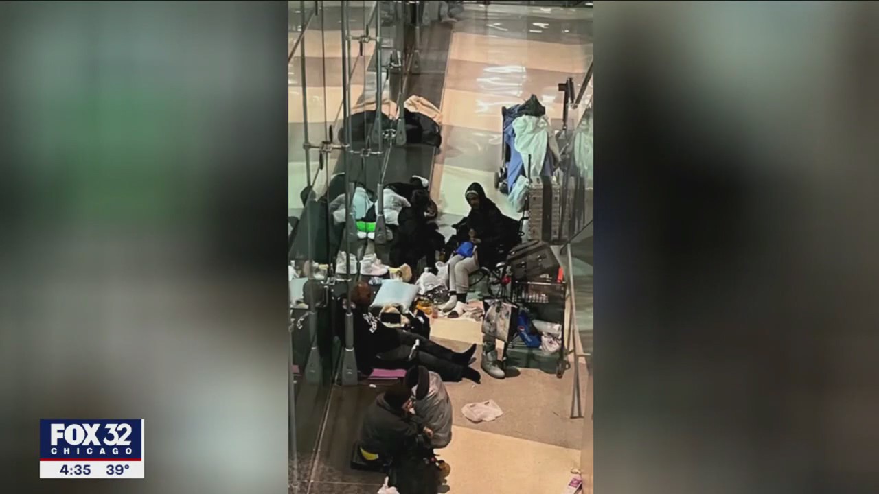 Homeless community growing at O'Hare Airport