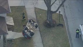 Rollover crash reported in Elmhurst