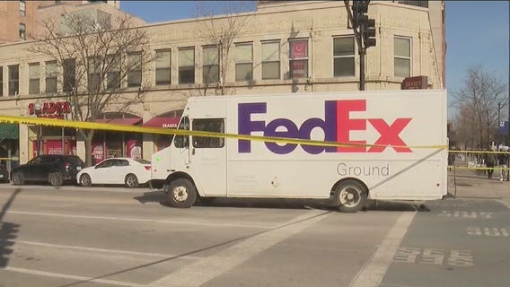 Woman hospitalized after being struck by FedEx truck in South Loop