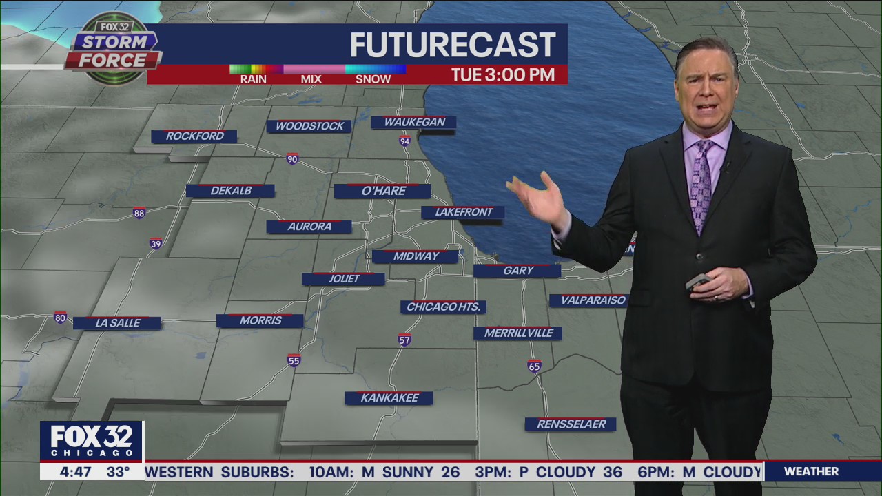 Morning forecast for Chicagoland on Feb. 21st