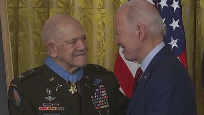 Black Vietnam vet awarded Medal of Honor for bravery after nearly 60-year wait