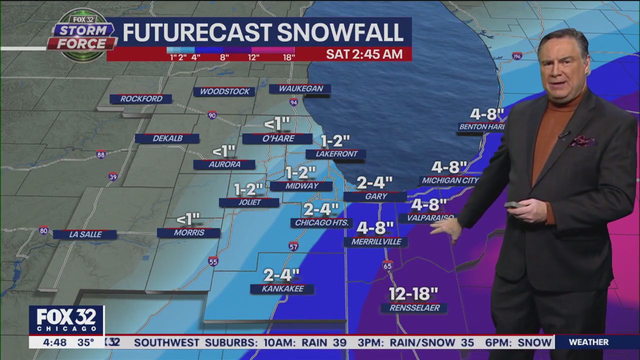Chicago weather: Area to be hit with everything from rain to snow Friday