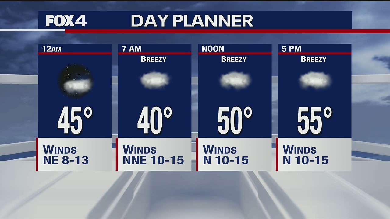 April 13 overnight forecast