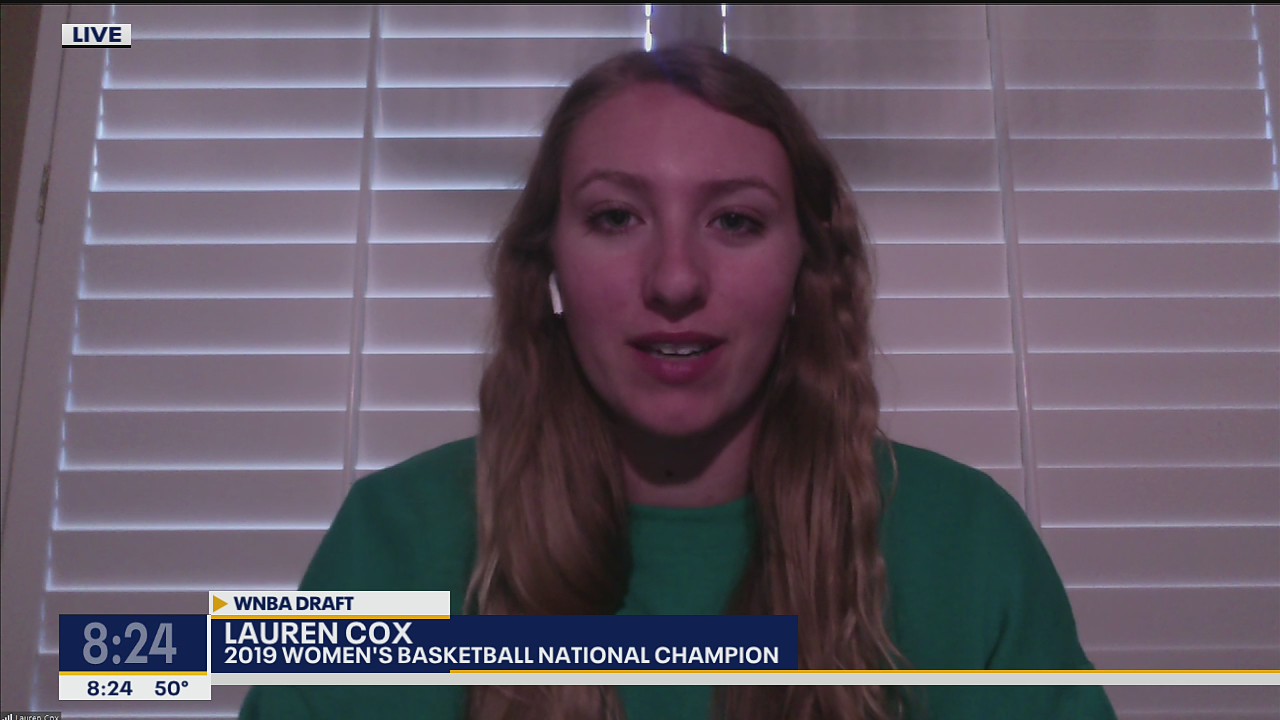 Baylor's Lauren Cox participating in WNBA virtual draft