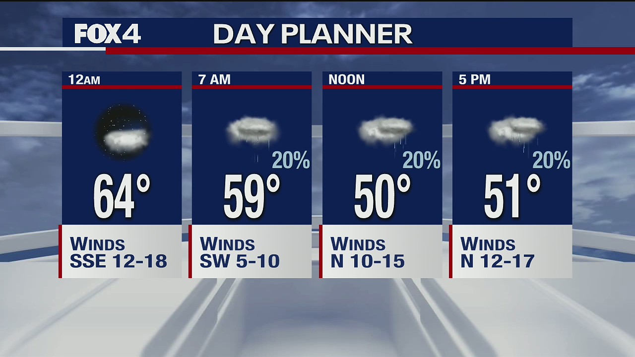 April 16 overnight forecast