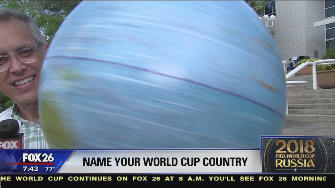 Find the world cup country on the globe - Ruben