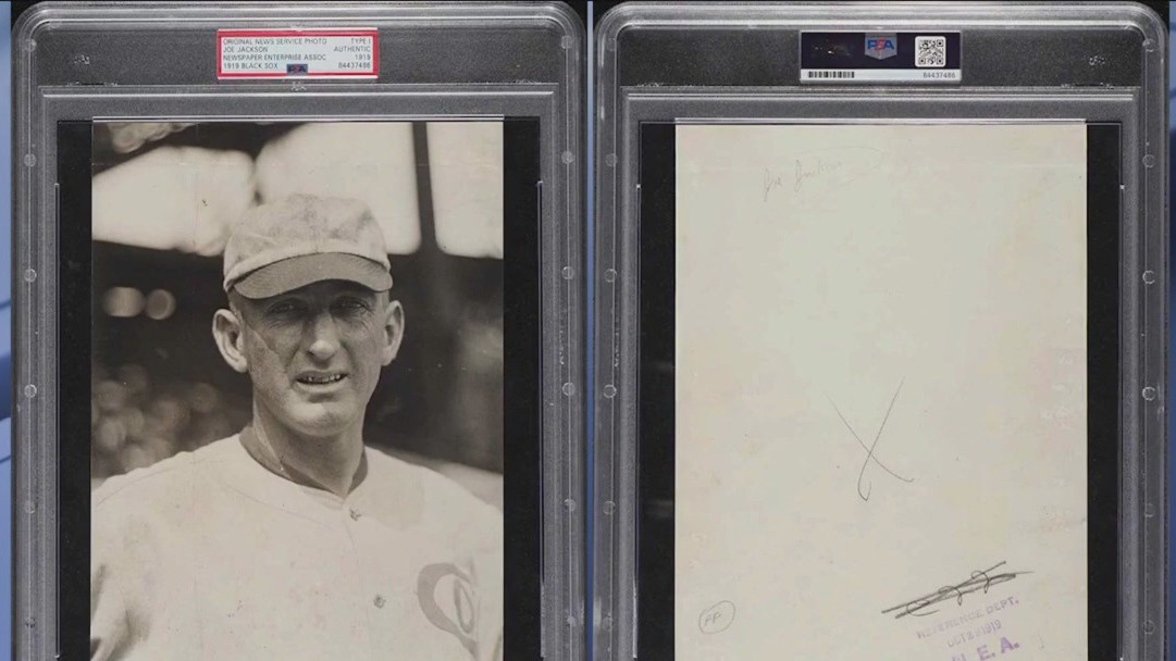 Photo of Chicago icon 'Shoeless' Joe Jackson up for auction