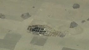 Large pothole reported on I-55 in Bolingbrook