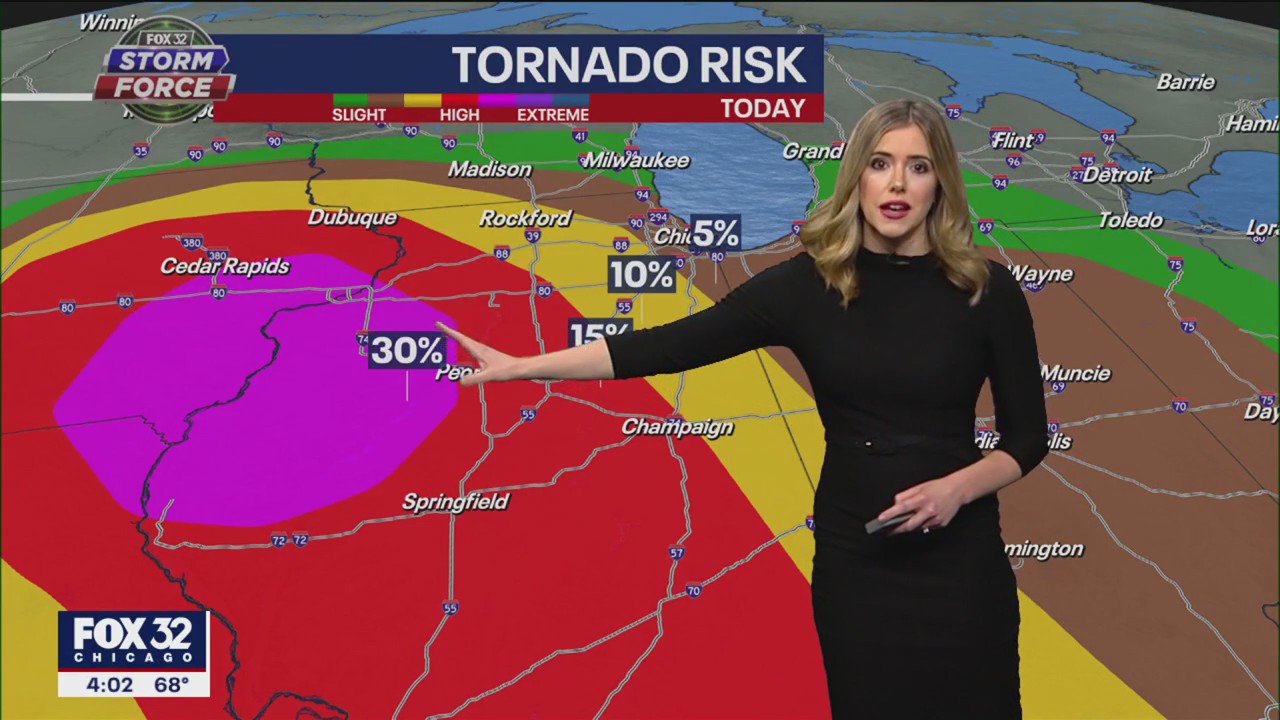 Chicago weather: Tornado watch issued as storms push through Chicago area Friday