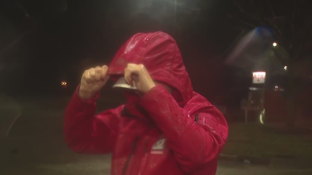 Transformer on fire in Aurora as heavy winds, rain roll through the area