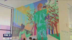 New community mural unveiled at the Cook County Health Professional Building