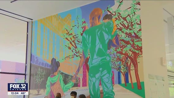 New community mural unveiled at the Cook County Health Professional Building