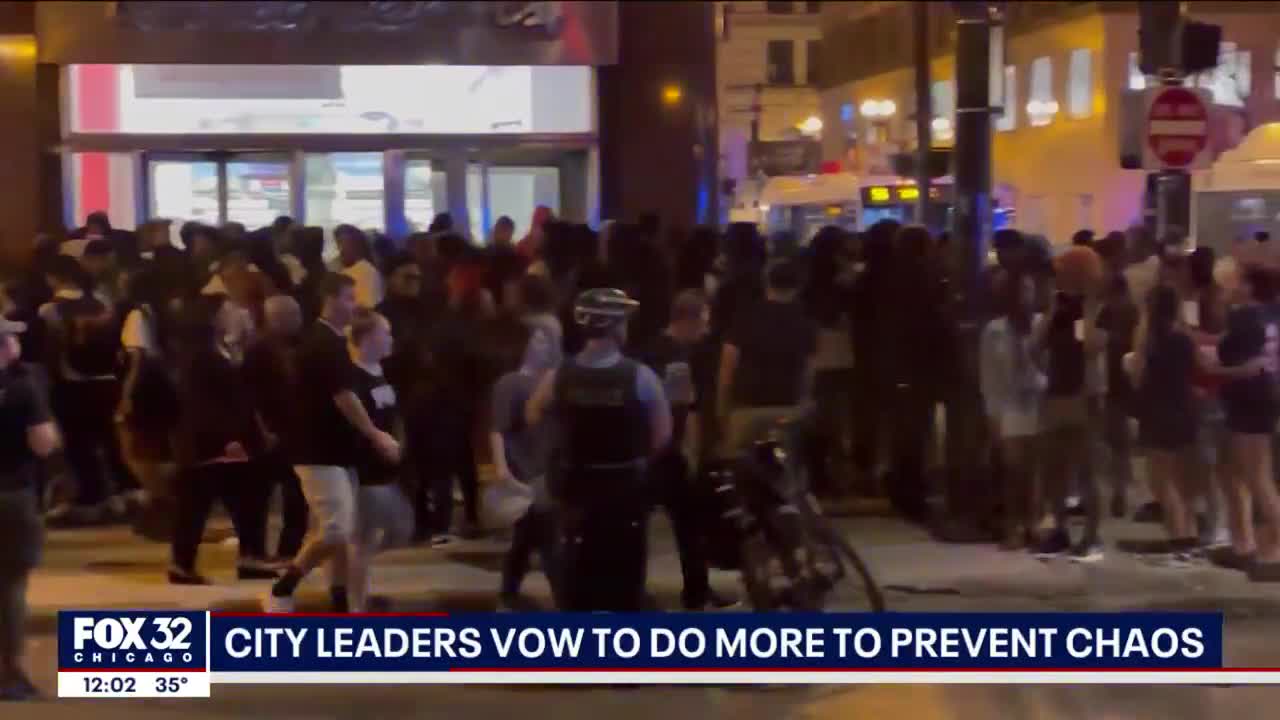 Chicago leaders vow to do more to prevent downtown chaos