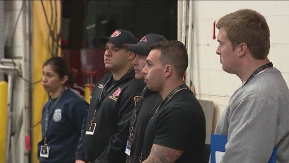 Chicago-area firefighters learn how to handle electric vehicle fires