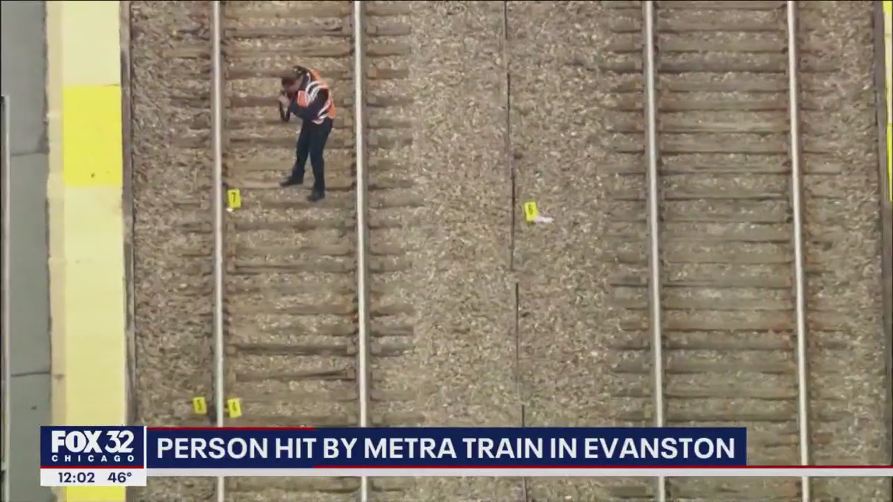 Pedestrian killed by Metra train in Evanston
