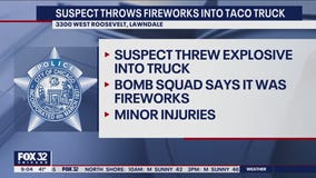 Chicago food truck worker hurt when firework was thrown into vehicle