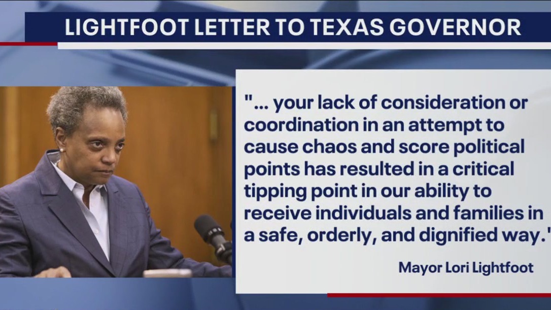 Lightfoot blasts Texas governor in letter about migrants: 'lack of consideration'