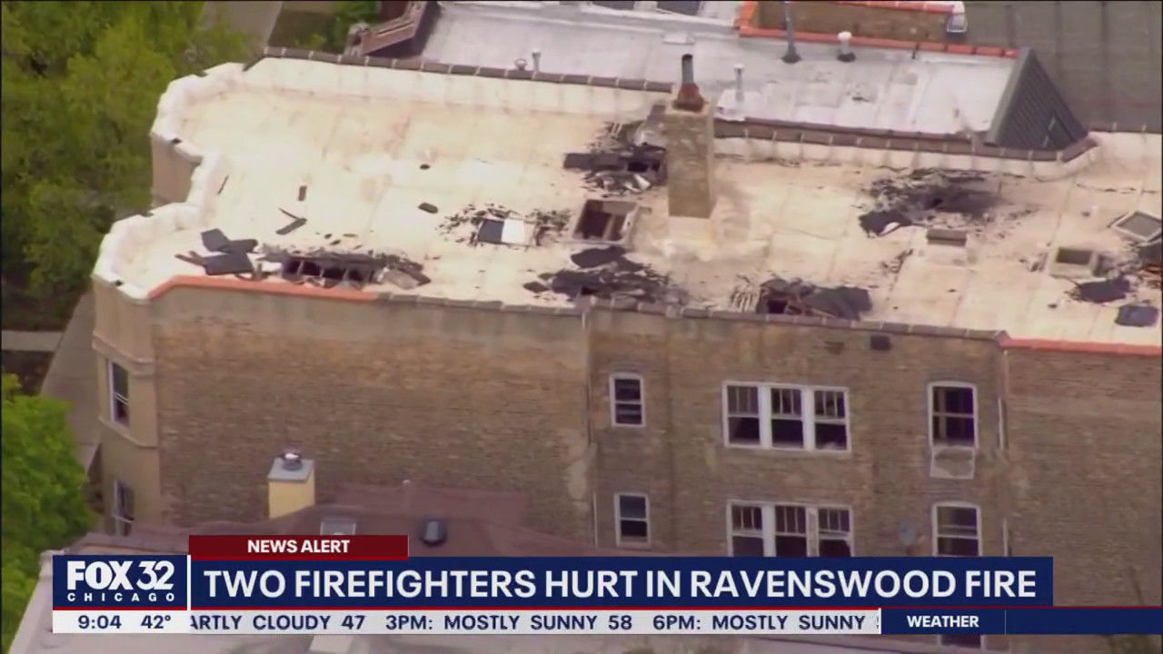 2 firefighters hurt in Ravenswood fire