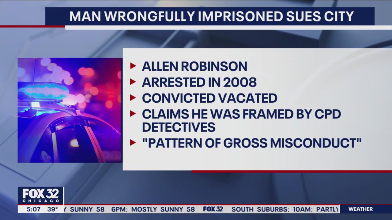 Man wrongfully imprisoned 14 years sues city, says CPD detectives framed him