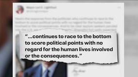 Lightfoot, Abbott go toe-to-toe in second round of sparring over migrants