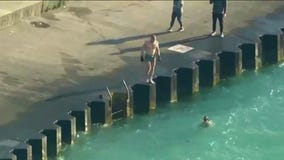 Lake Michigan is still just 45 degrees as swimmers plunge in