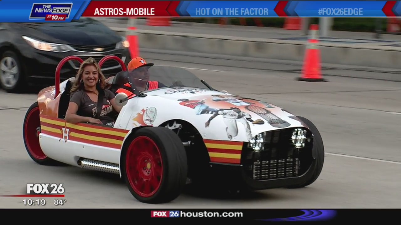 Bayou City Buzz - a ride in the Houston Astros car