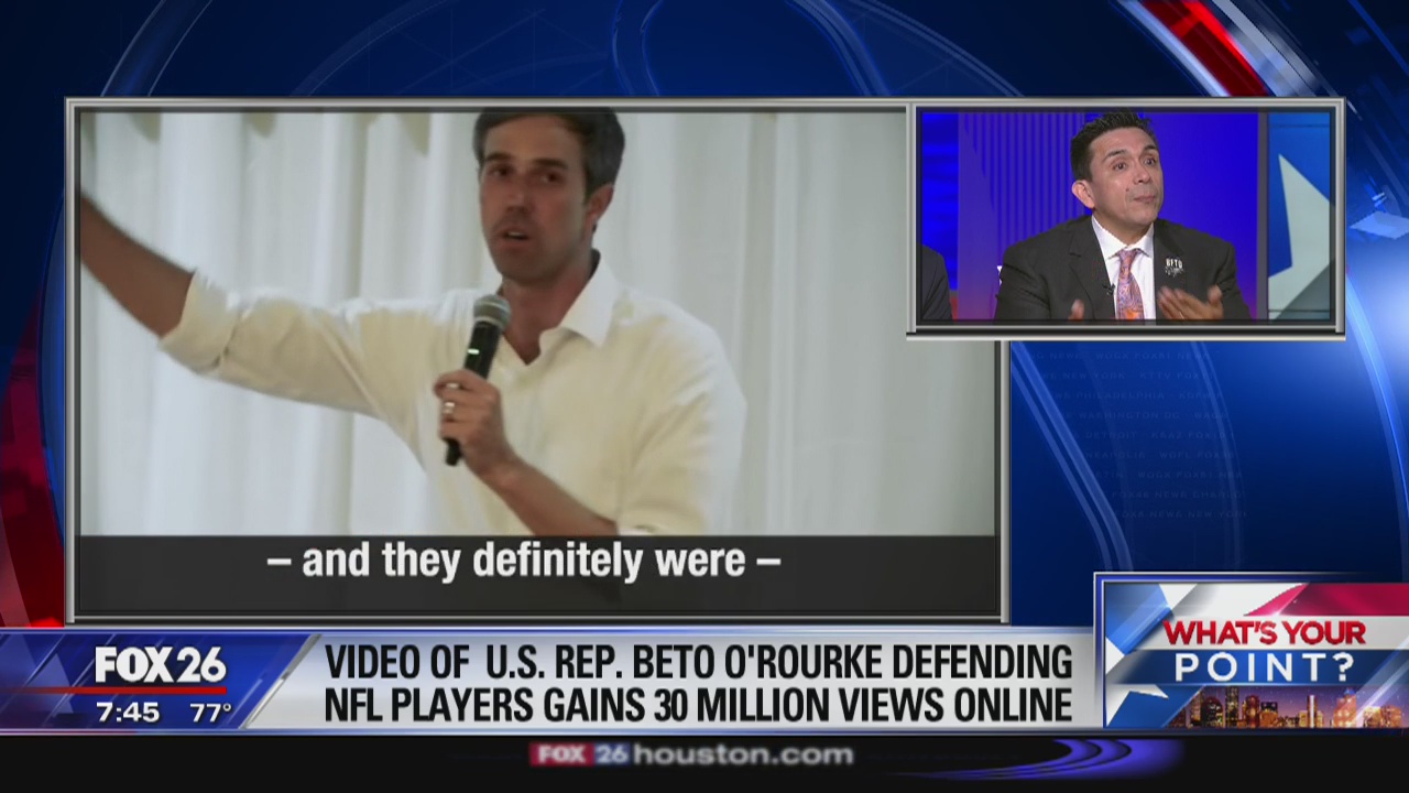 Beto O'Rourke and the NFL anthem protests