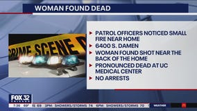 Woman found shot to death near fire in West Englewood