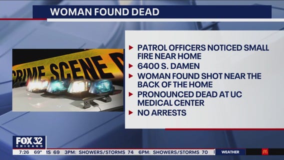 Woman found shot to death near fire in West Englewood