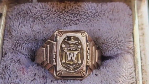 Mother, son find 84-year-old class ring