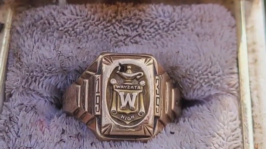 Mother, son find 84-year-old class ring