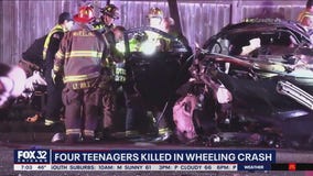 4 teens killed in Wheeling crash