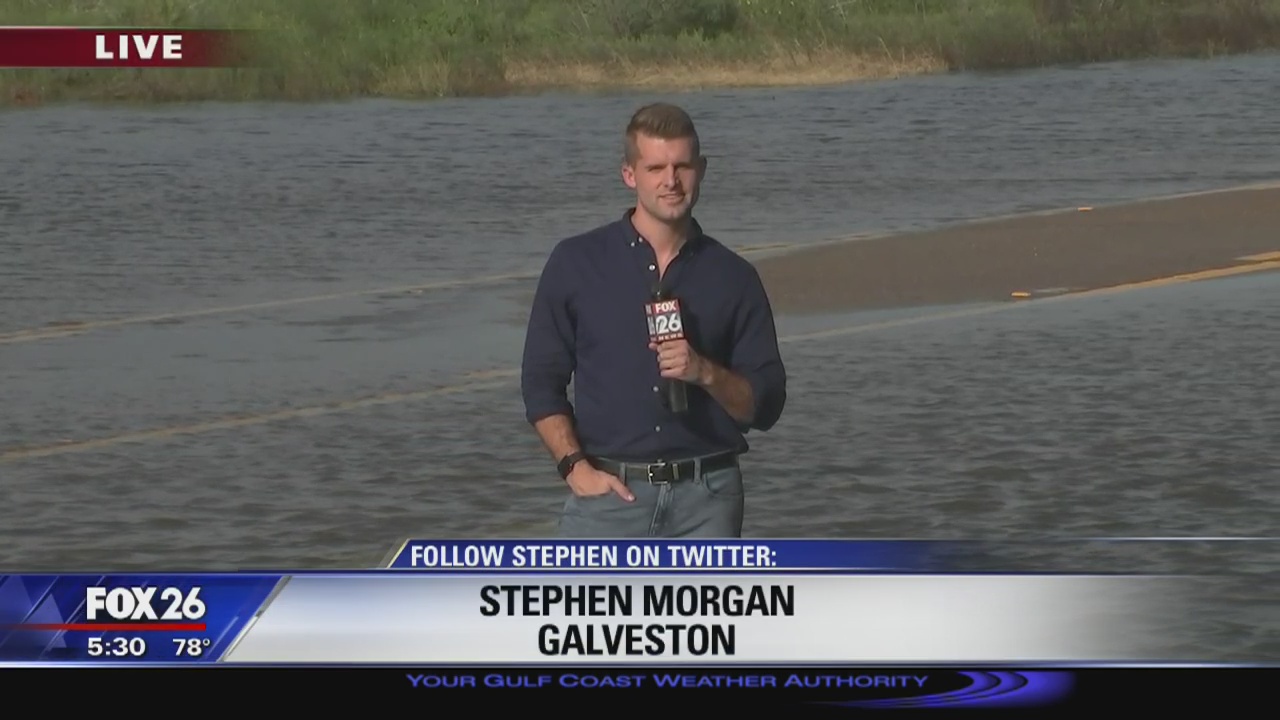 Floodwaters receding in Galveston after heavy rainfall
