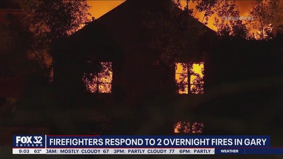 Pair of large fires break out overnight in Gary