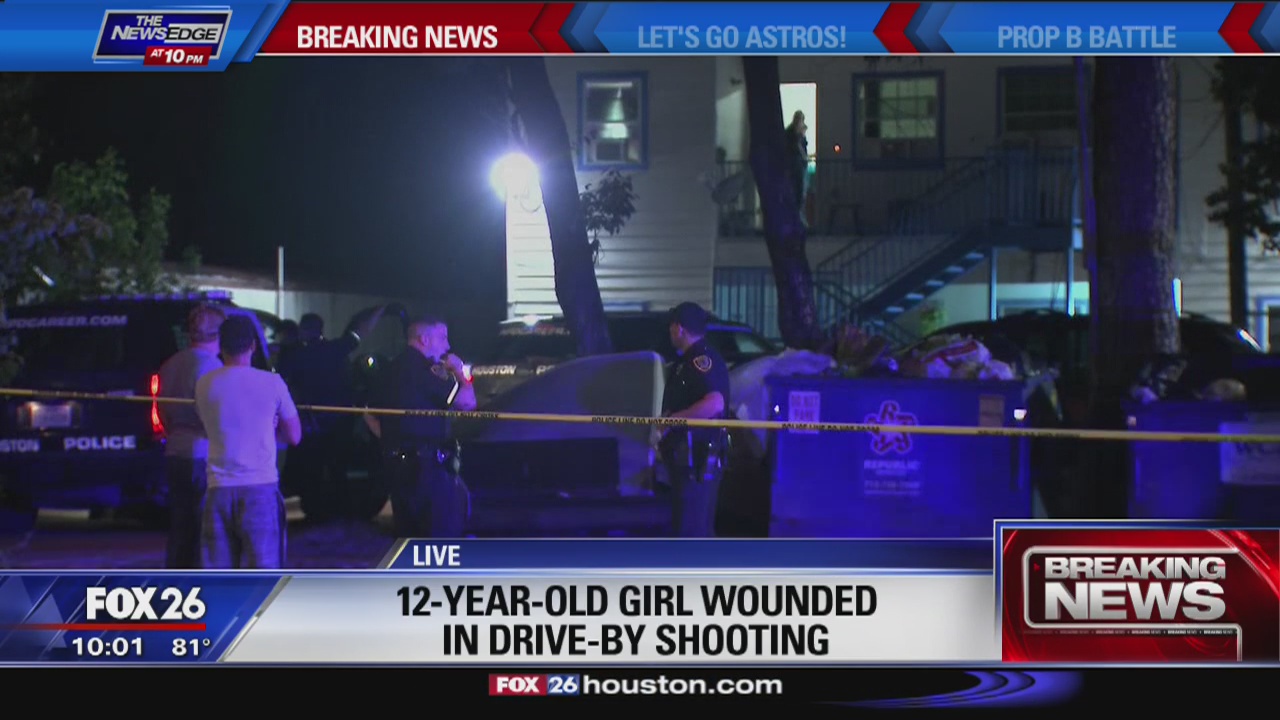12-year-old girl wounded in drive-by shooting
