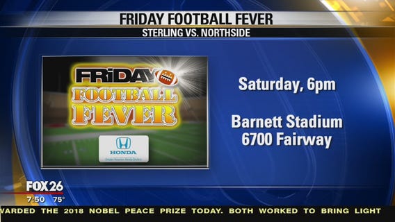 Houston's Sterling Aviation and Northside High schools with Friday Football Fever