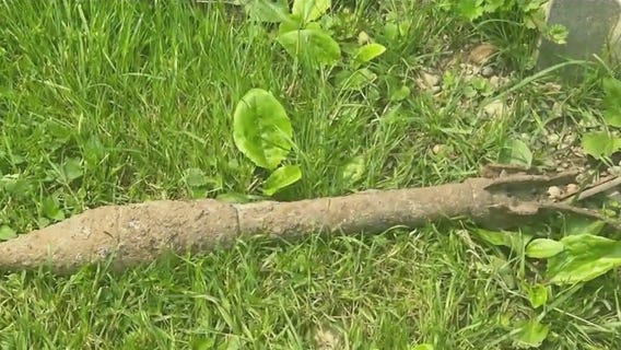 Unbelievable discovery: Woman finds WWII rocket in backyard