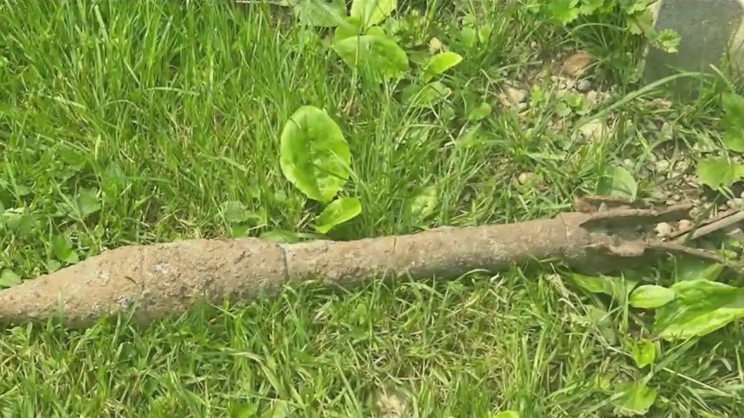 Unbelievable discovery: Woman finds WWII rocket in backyard