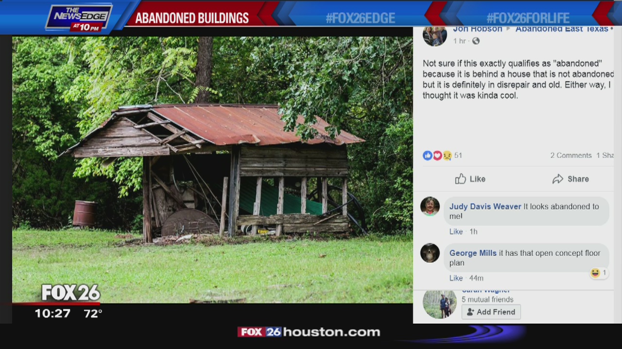 Abandoned East Texas group on Facebook