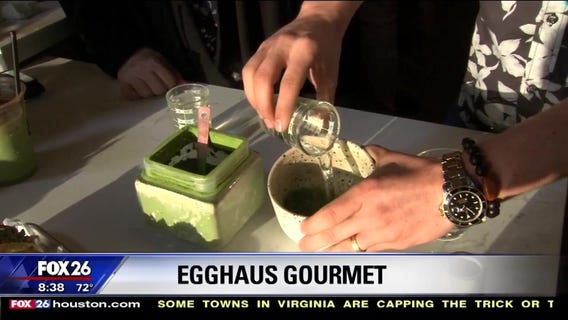 Matcha tea at EggHaus