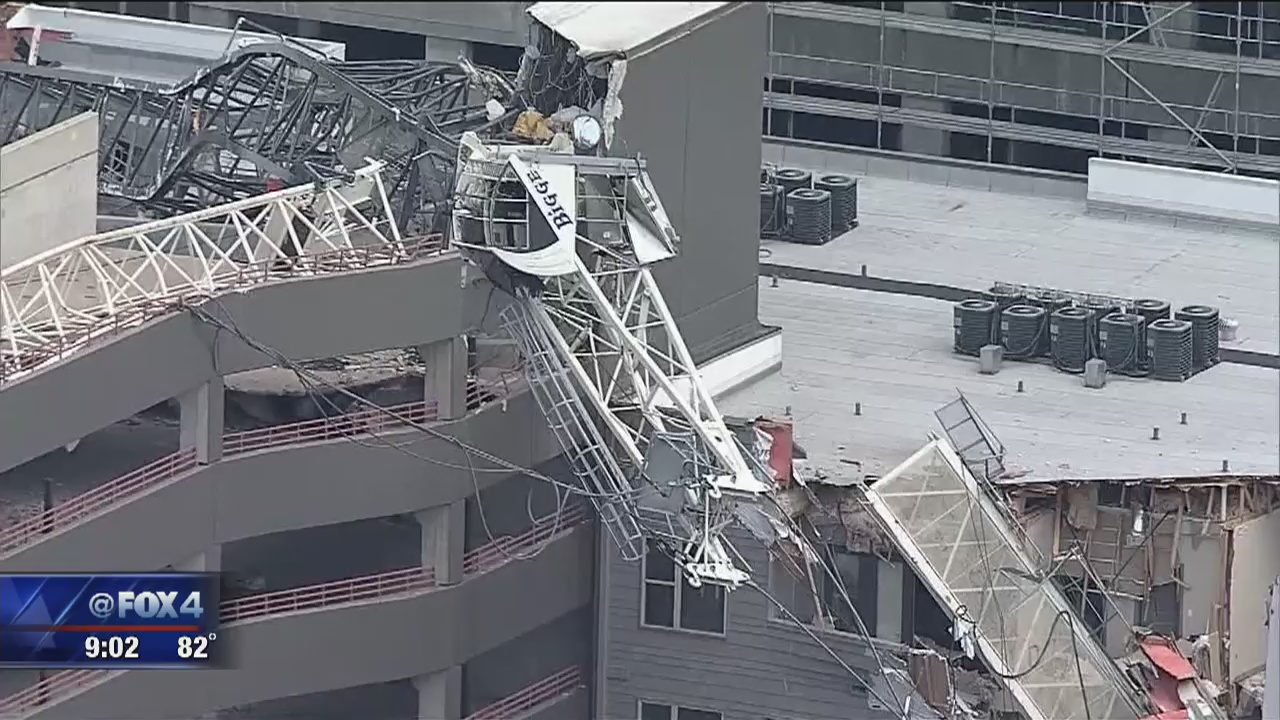 Crews emptying apartments where crane collapsed | FOX 4 Dallas-Fort Worth