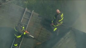 Fire erupts at Roseland home