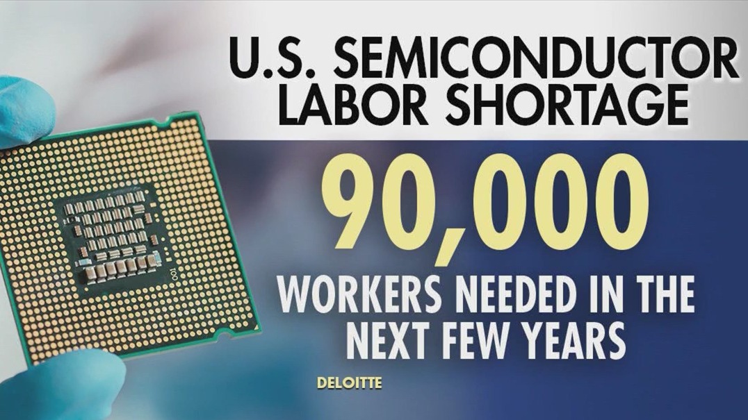 Tech experts say there is a lack of skilled workers to make computer chips
