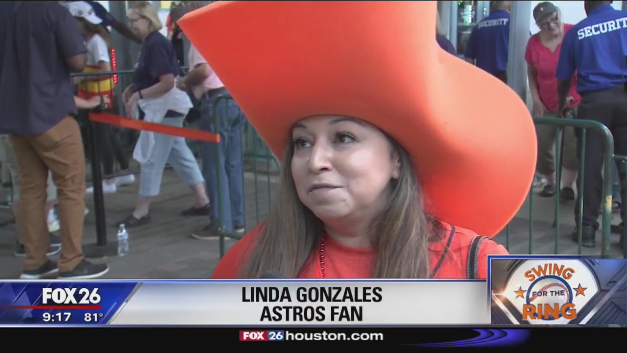 Fans at Minute Maid Park for ALCS watch party
