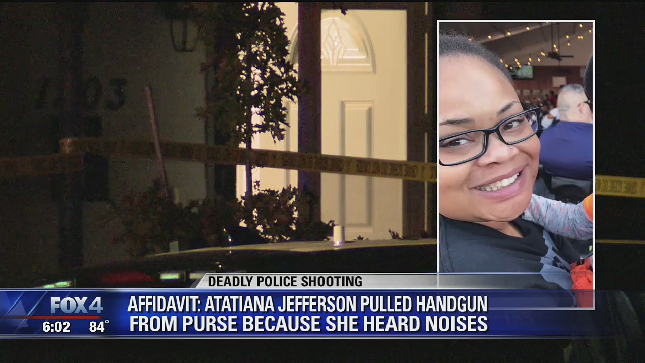 Affidavit: Atatiana Jefferson pulled handgun from purse because she heard noises in her backyard