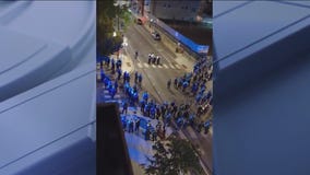 Video captures post-Pride disturbance in Lake View that led to group jumping on vehicles, throwing bottles