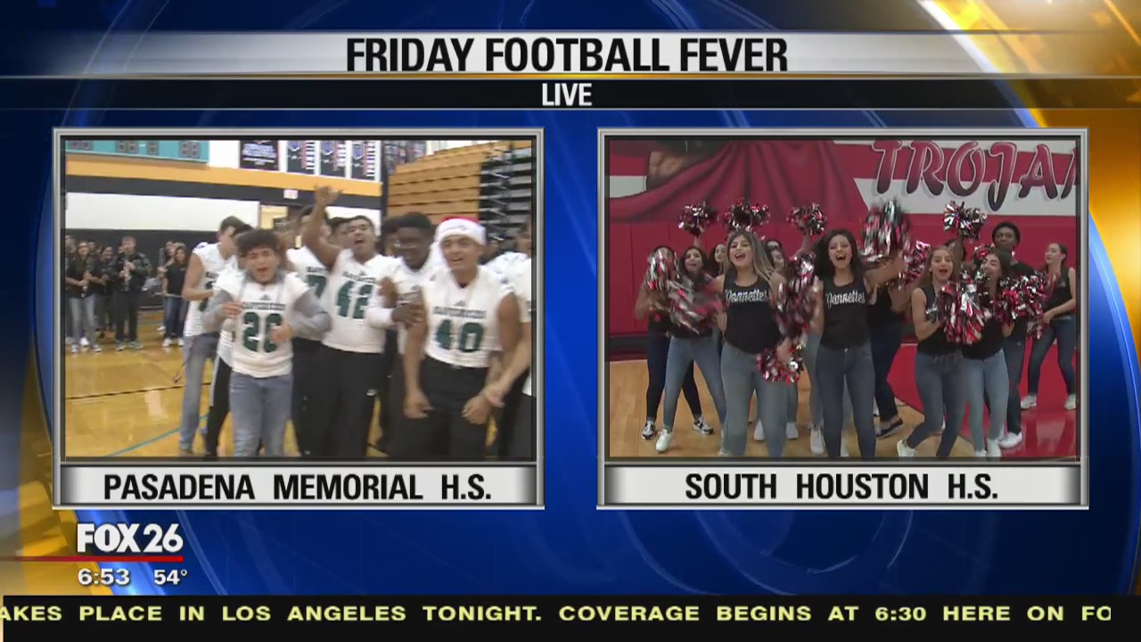 Pasadena Memorial and South Houston High schools show their spirit