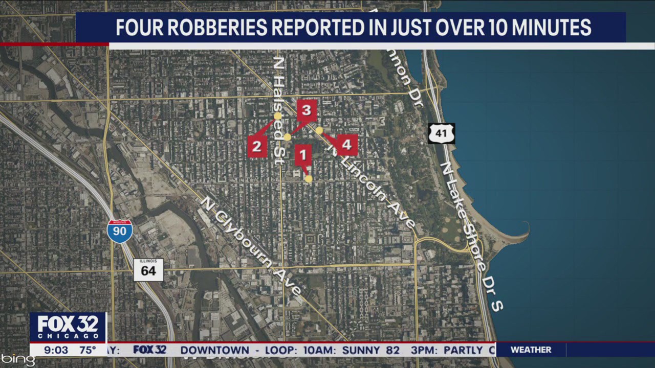 8 people robbed across Lincoln Park in under 20 minutes