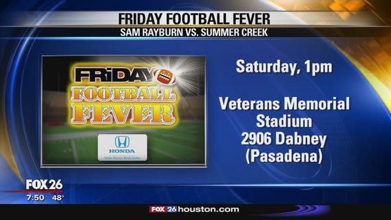 Friday Football Fever Pasadena and Humble