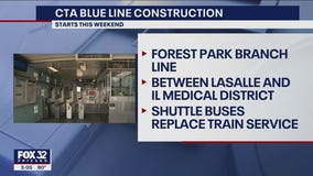 Some CTA Blue Line stations to close Sunday for rebuild